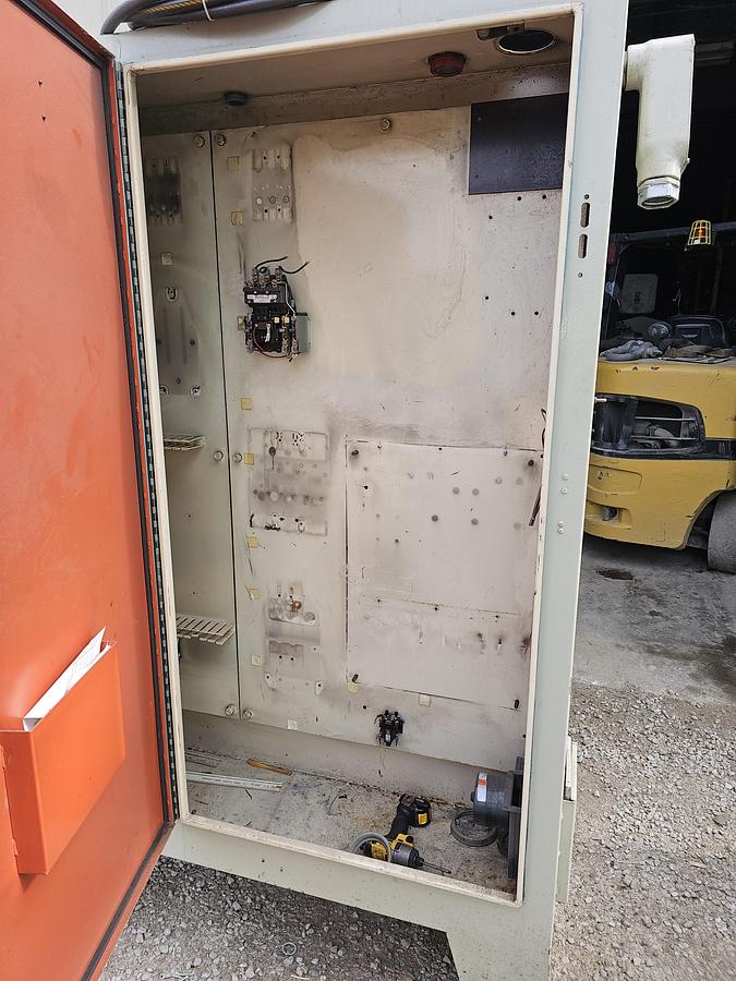 Used 72" x 16" Twin Door Heavy Duty Electrical Control Enclosure Cabinet 