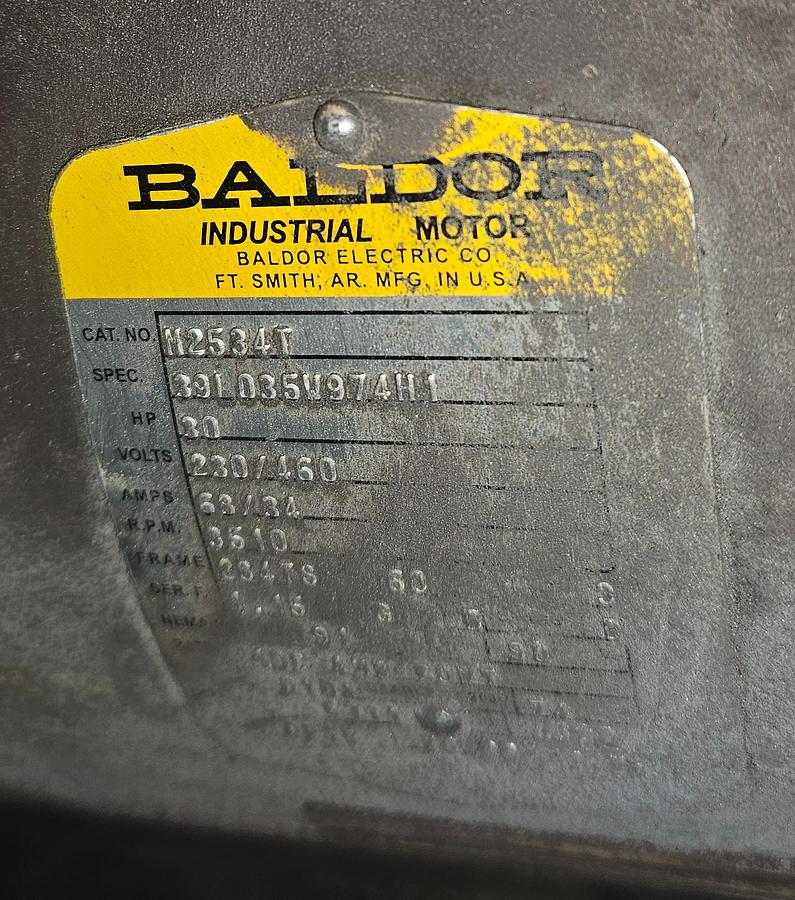 Used Curtis R/S 30 B Rotary Screw Air Compressor A/E-B160 & 120 Gallon Tank 135 CFM @ 125 PSI 