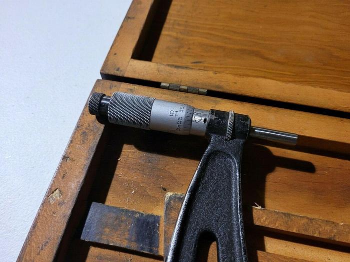 Used Starrett No.436 21"-22" Outside Micrometer w/Ratchet Stop & Thimble Lock