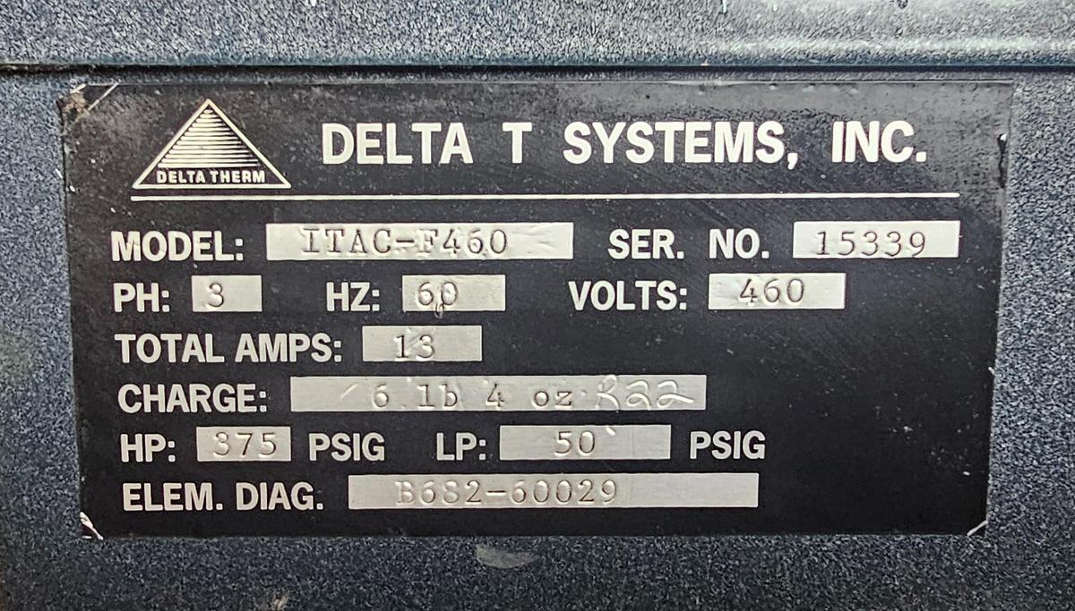 Used Delta T Systems 5-Ton Industrial Chiller | ITAC-F460 | 460V 3-Phase