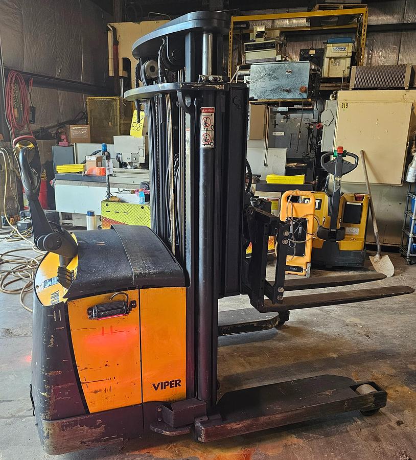 Used TASK Viper3000 3,000 LB Walkie Reach Stacker 157" Triplex Mast Side-Shift & Tilt