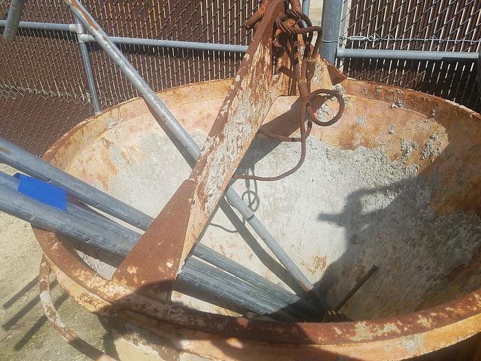 Used 55'' Wide Manual Dumping Steel Cone Hopper