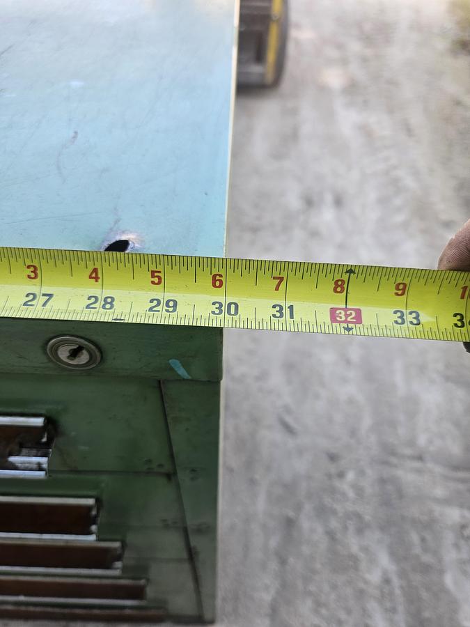 Used Stanley Vidmar 5 Drawer Modular Tooling Cabinet 30 x 27.5 x 44 Industrial Green
