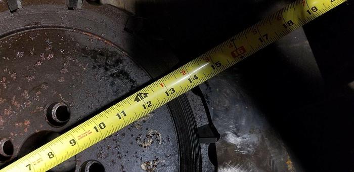 Used 14” VR/Wesson Rapid Set Industrial Face Mill Part #: STD-30125 Left Hand Cut