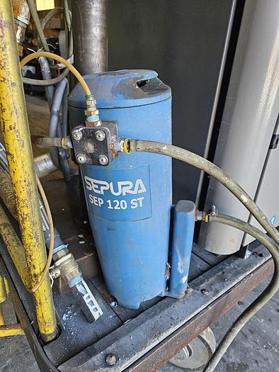 Used 25 Hp Mattei AC18-LX Rotary Screw Air Compressor & 100 CFM Mattei Air Dryer