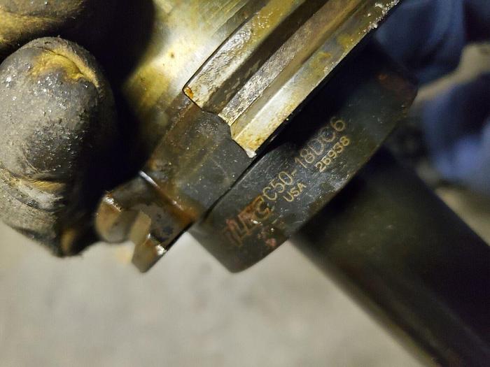 Used Parlec Part #C50-18DC6 Collet Chuck Tool Holder, 6'' Projection