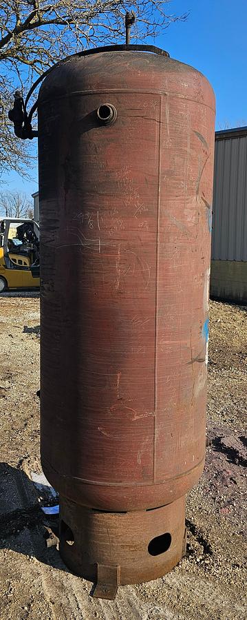 Used 2003 Silvan Industries 400 Gallon Compressed Vertical Air Receiver Tank 150 Psi @ 450*F