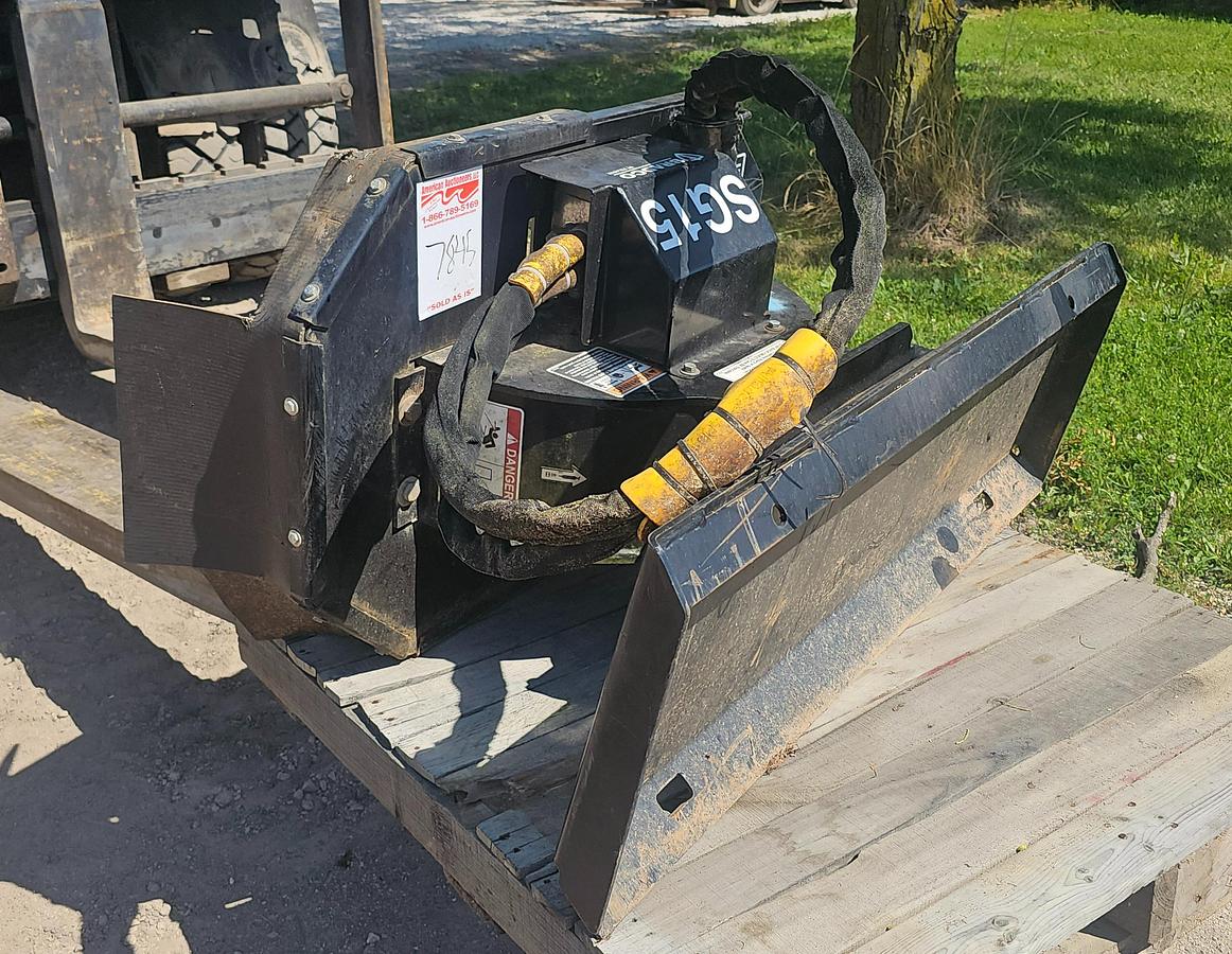 Used Bradco Paladin SG15 Mini Stump Grinder Skid Steer Attachment 