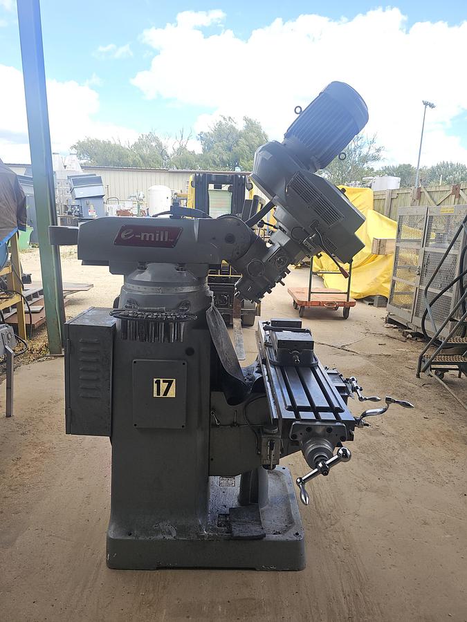 Used 2012 3 Hp ACER E-Mill EVS-3VSII Knee Mill , 9" x 49" Table Acurite DRO