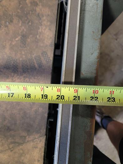 Used Shanklin Semi-Automatic L-Bar Sealer Model S-23B, 16" x 20" Cap, Power Conveyor