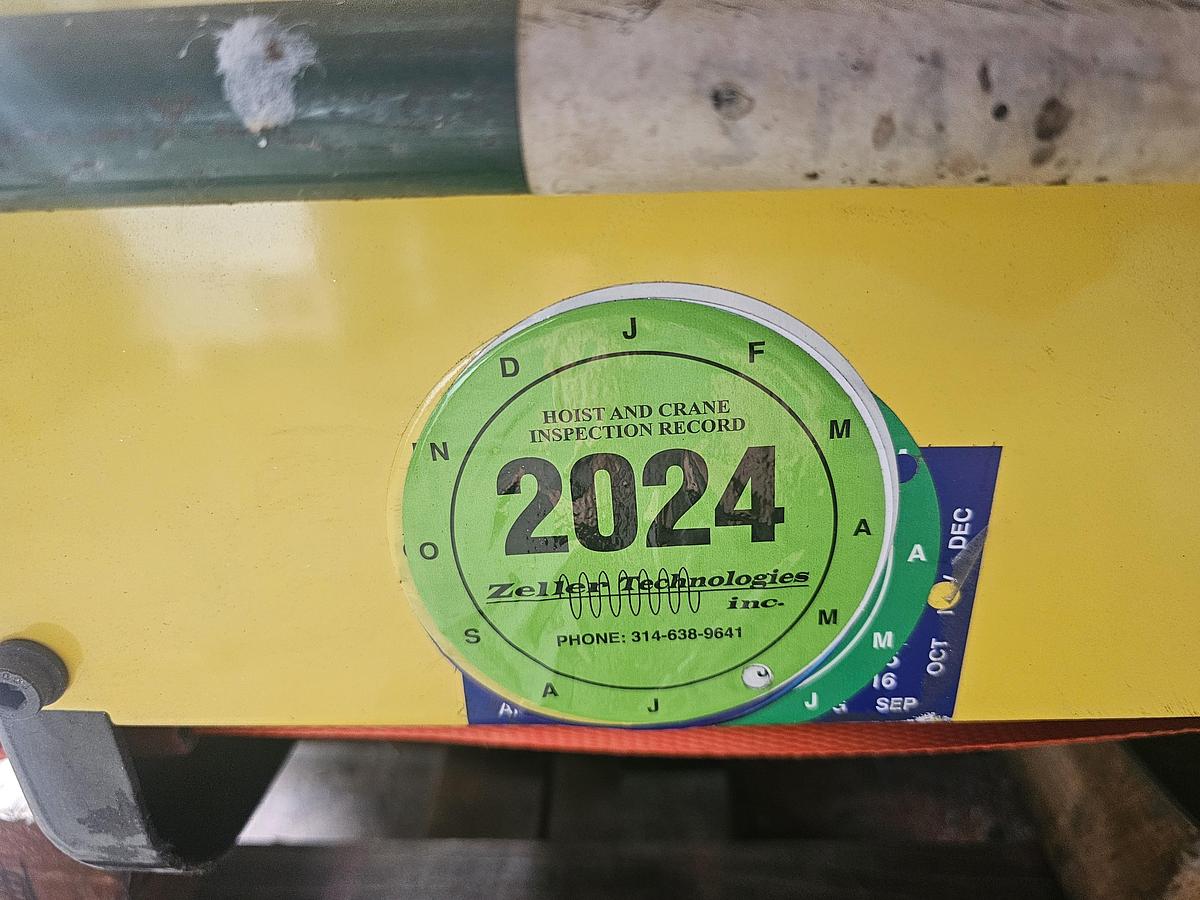 Used 5 Ton Crane Werks 45' x 120' Free Standing Overhead Bridge Crane & RM Hoist