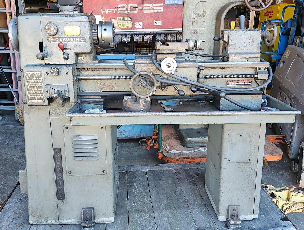 Used 12" x 24" Clausing 5904 Variable Speed Engine Lathe