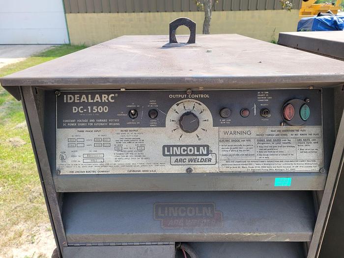 Used Lincoln Arc Welder Idealarc DC-1500 Sub-Arc Welding Power Source