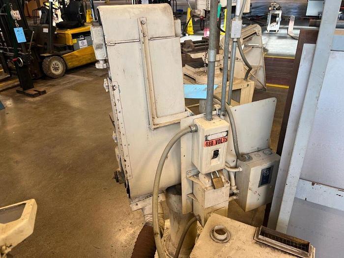 Used Porter Cable 10" W x 70" L Belt Sander 440V, 3 ph w/Cincinatti Dust Collector