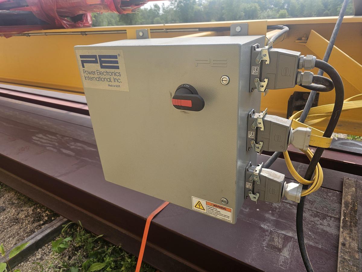 Used 5 Ton Crane Werks 45' x 120' Free Standing Overhead Bridge Crane & RM Hoist