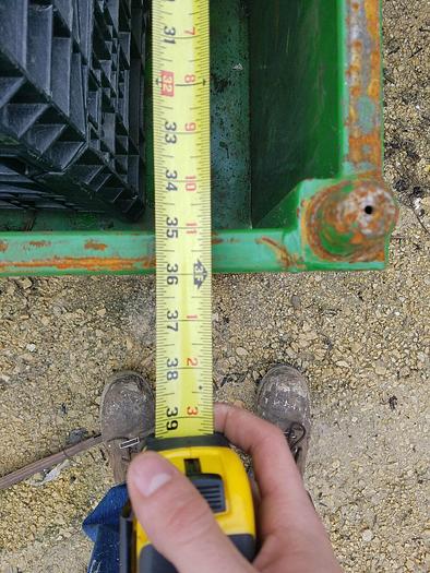 Used 48'' x 36'' x 20'' Deep Green Metal Storage Bin