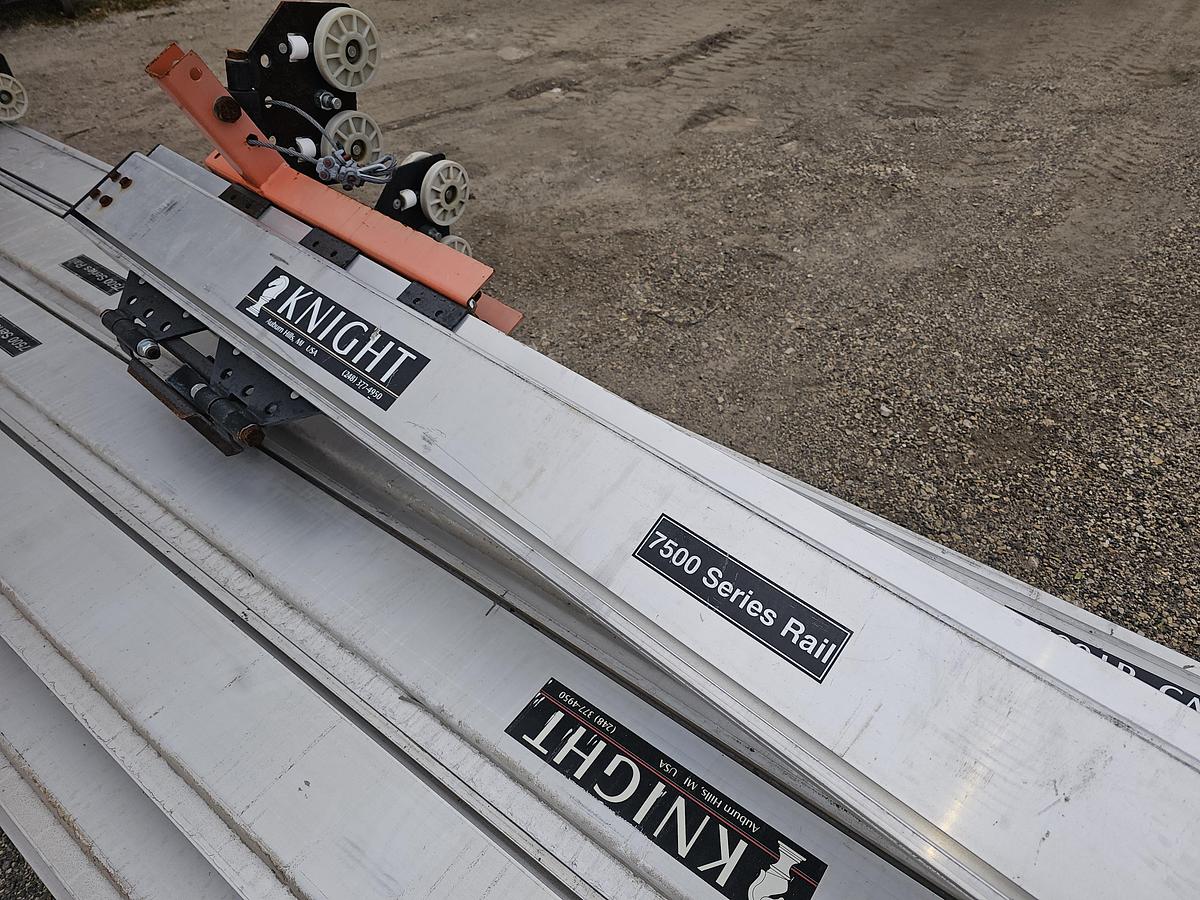 Used Knight RAD7500 1 Ton Aluminum Bridge Crane Suspension Rail System 170' Runway x 9' Span Bridges