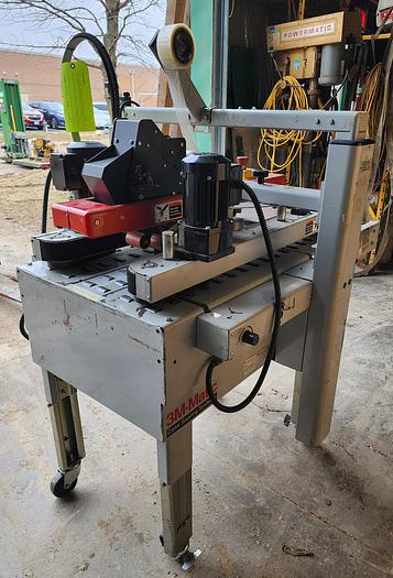 Used 3M-Matic 800-A Belt Driven Case Sealer Machine Accu-Glide 3 Taping Head