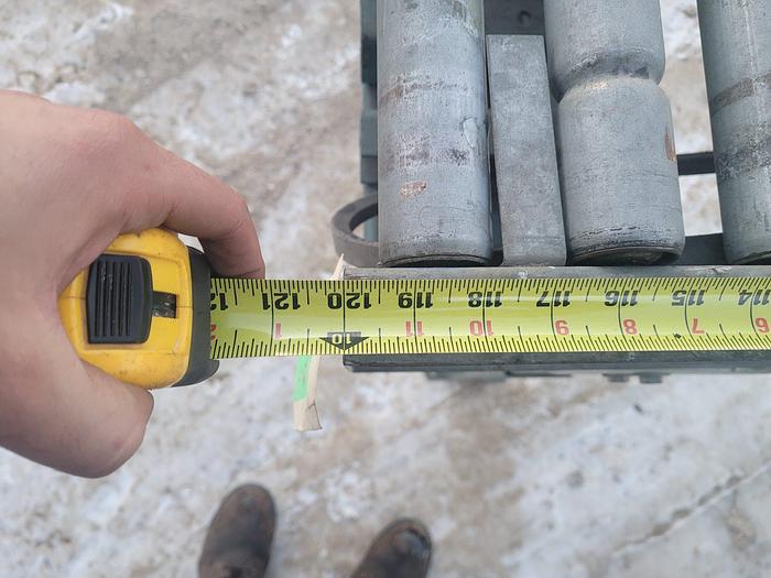 Used 25′ Hytrol 10′ x 18” Galvanized Steel Gravity Feed Roller Conveyor 1 3/4” Roll