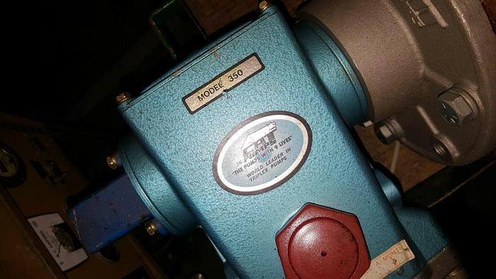 Used 5 HP CAT MODEL 350 HIGH PRESSURE PUMP ,5 HP ELECTRIC MOTOR 208-230/460V/3/60