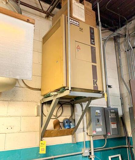 Used 5 Hp Kaeser OIL-FREE Reciprocating Air Compressor KT-500, Sound Encl. 6900 Hrs