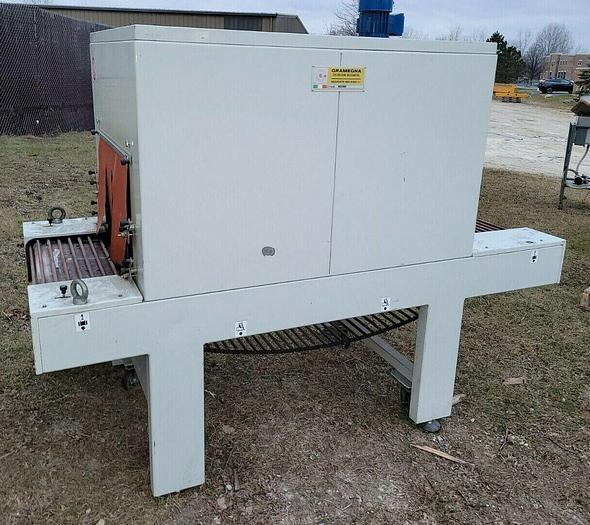 Used Gramegna UG00.40 220/380V Heat Tunnel 22'' x 16'' x 51'' Tunnel Length 165*C