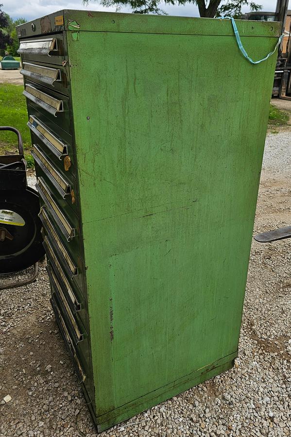Used 10 Drawer Lyon MSS Roller Bearing Modular Tooling Cabinet 28" x 30" x 60"
