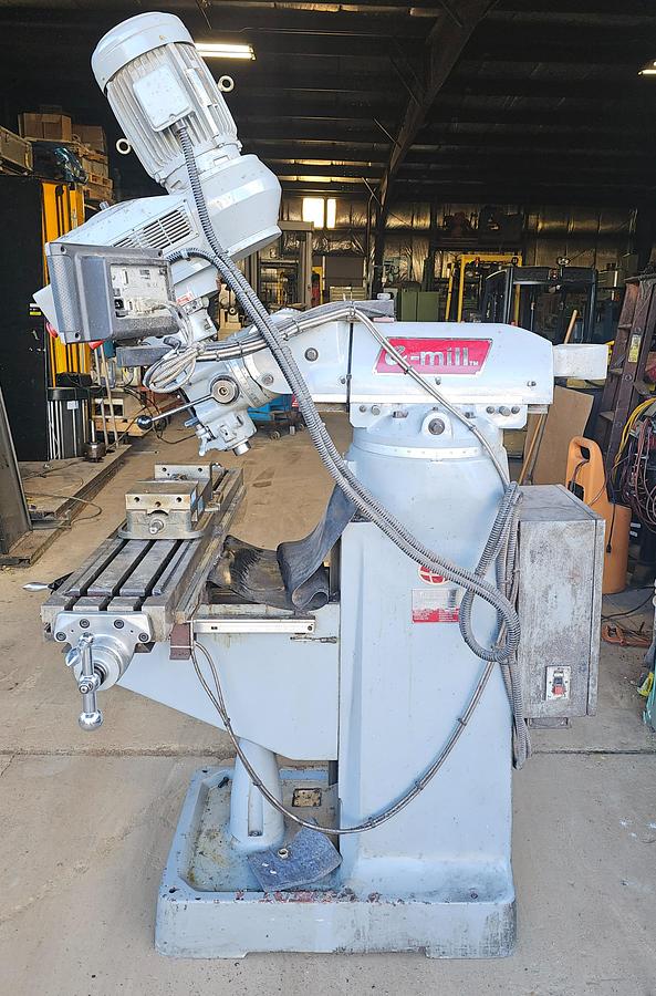 Used 2012 3 Hp ACER E-Mill EVS-3VSII Knee Mill , 9" x 49" Table Acurite DRO