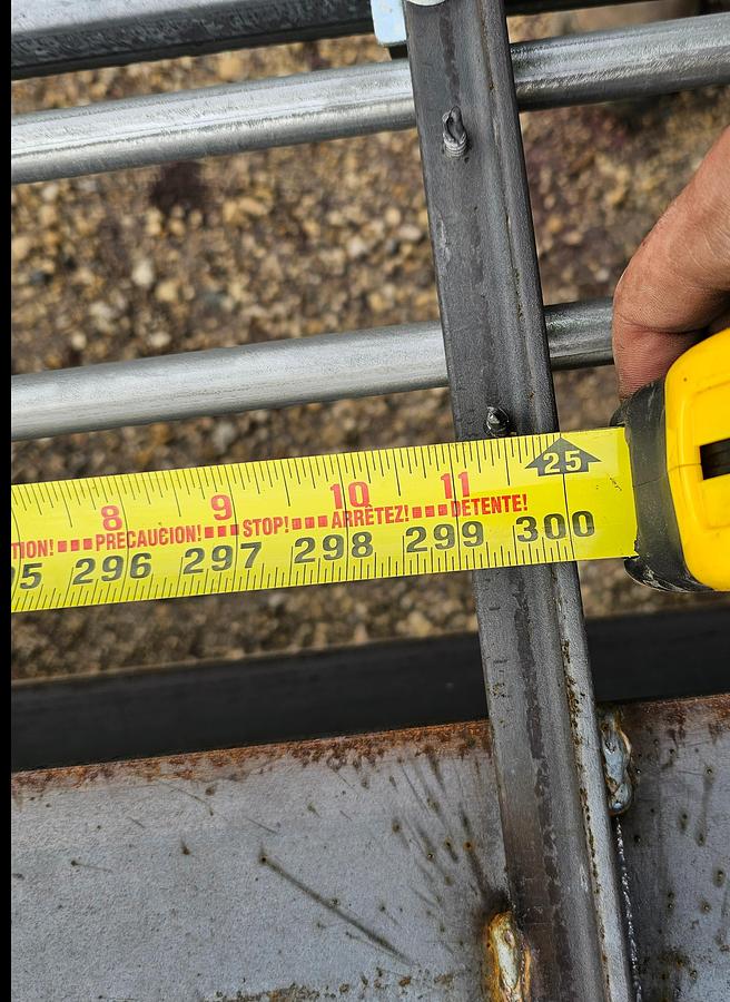 Used 2000# Shop Built 33' Span x 40' Runway Freestanding Bridge Crane & 1 Ton Hoist 