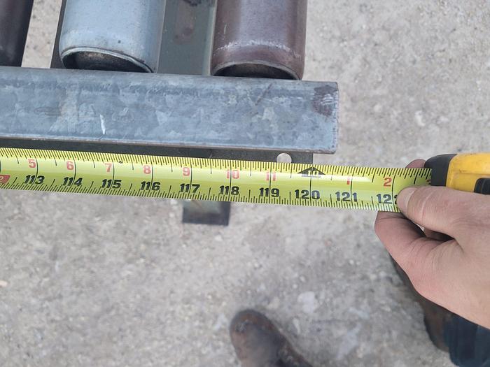 Used 25′ Hytrol 10′ x 18” Galvanized Steel Gravity Feed Roller Conveyor 1 3/4” Roll