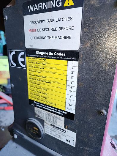 Used Minuteman 36V Electric Battery Operated Ride-On Floor Scrubber #SCV-28/32