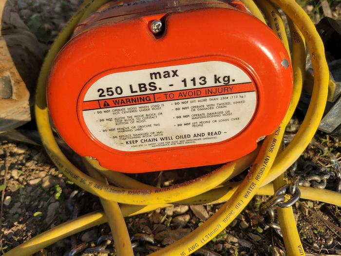 Used Contrx Workstation 250lb Jib Crane 8′ Span 10′ Under Beam Height w/CM Hoist