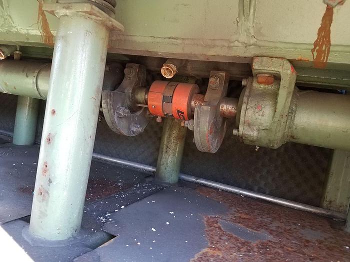 Used Almco #V32 – 32 Cubic Ft 120″ x 20″ x 24″ Vibratory Tub Finishing Machine A1 Liner