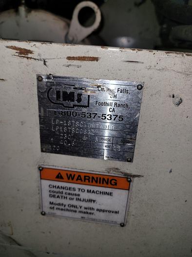 Used 15 HP IMS Granulator Model LP-187SC 18” x 18” Opening