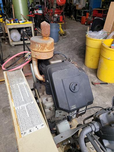 Used Ingersoll-Rand 12.5 Hp Kohler Pallet Mnt. Air Compressor w/Alemite Reel