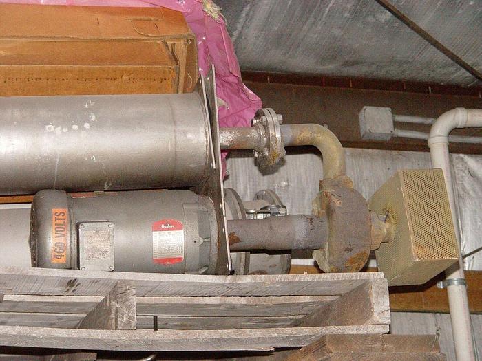 Used Gusher 5 Hp Motor/Pump w/SST Canister Filter, 208-230/460V