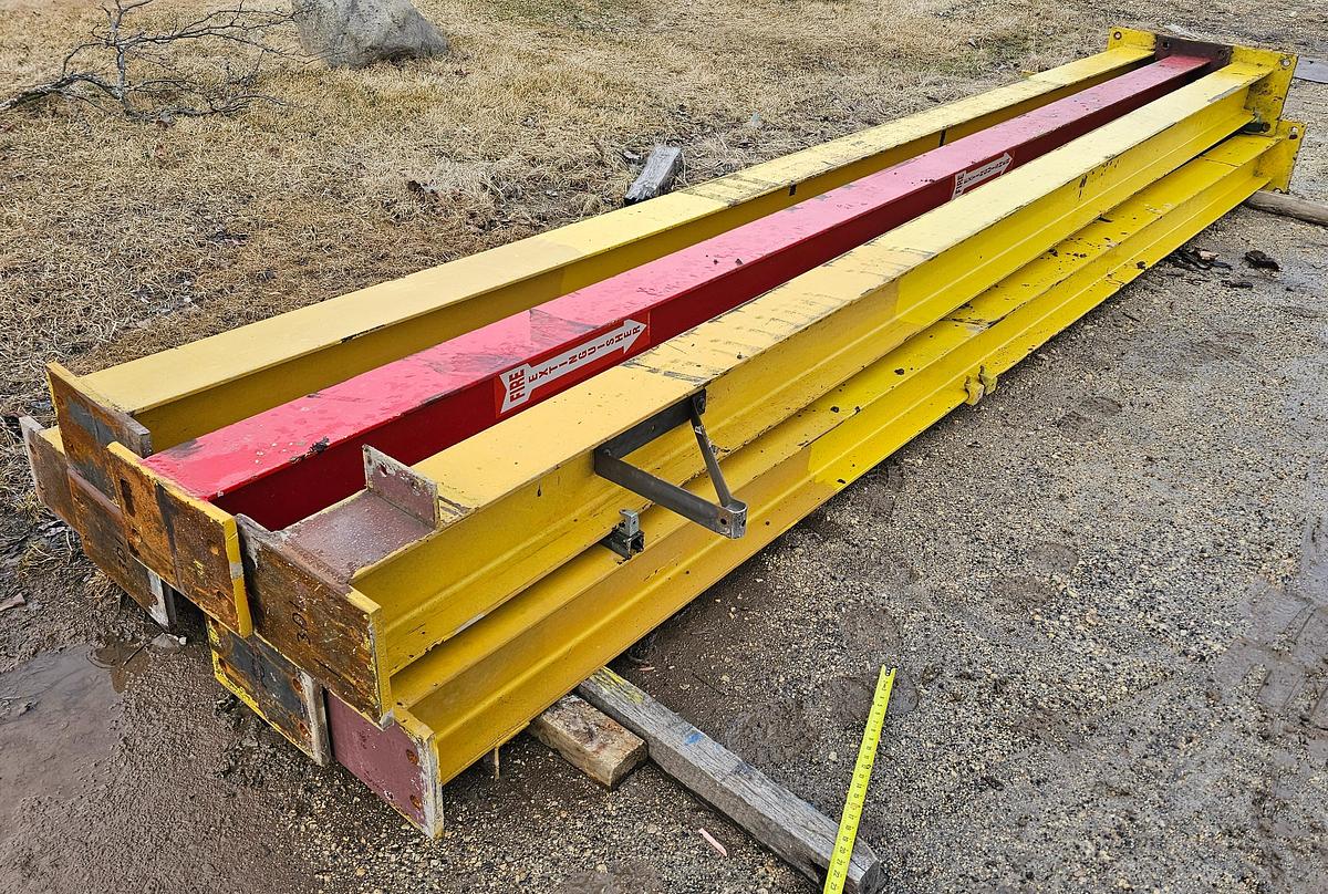 Used 35' Span x 105' Runway 3 Ton Uesco Double Bridge Freestanding Overhead Crane