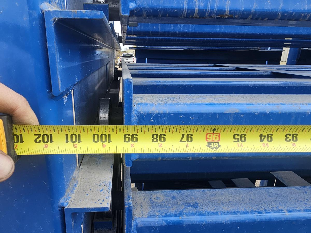 Used 5,500 lb Shelf Capacity Engineered Handling Systems 48" x 99" Sheet Metal Storage Rack System - 8 Shelf