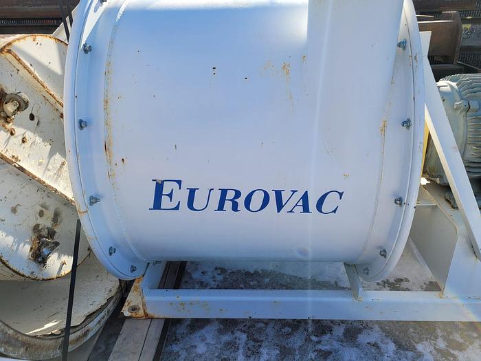 Used EUROVAC III 50 Hp Multi-Stage Central Vacuum Collection System SYS-040-114