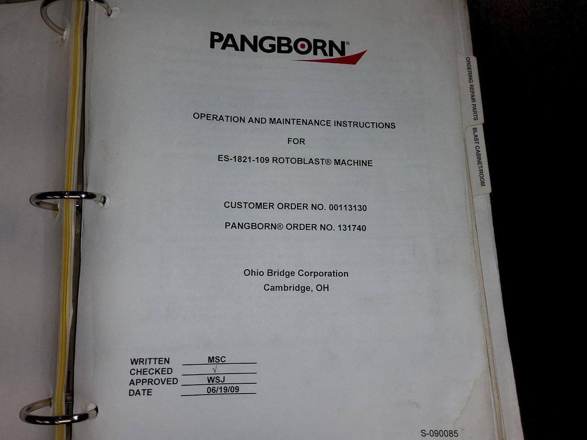 Used Pangborn ES-1921-109 Rotoblast | 4-Wheel (100HP) Pass-Thru Blaster & Dust Collector 