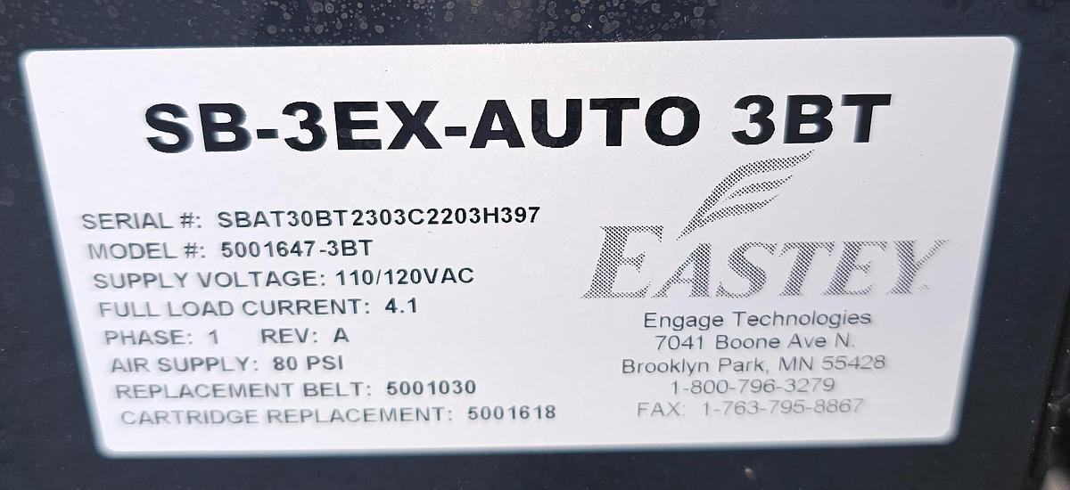 3" Eastey Packaging Systems SB-3EX-Auto 3BT Uniform Case Taper