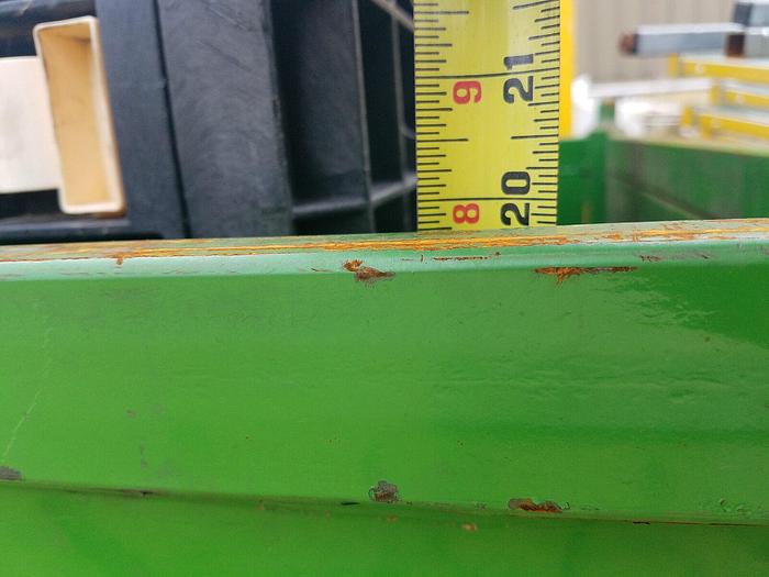 Used 48'' x 36'' x 20'' Deep Green Metal Storage Bin