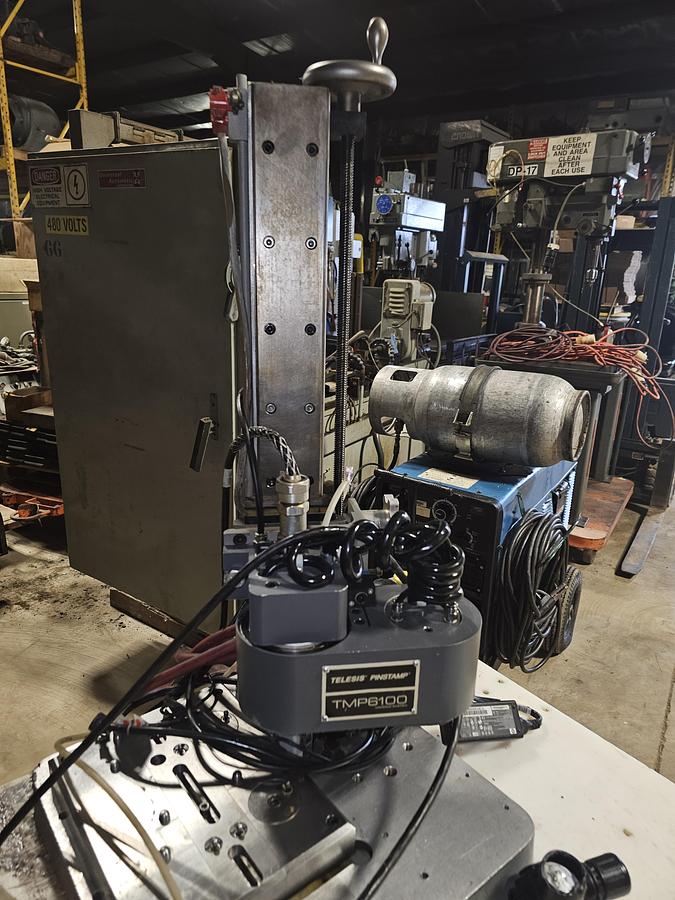 Used Telesis TMP6100 Dot Peen Pinstamp Marking System & TMC090 Controller