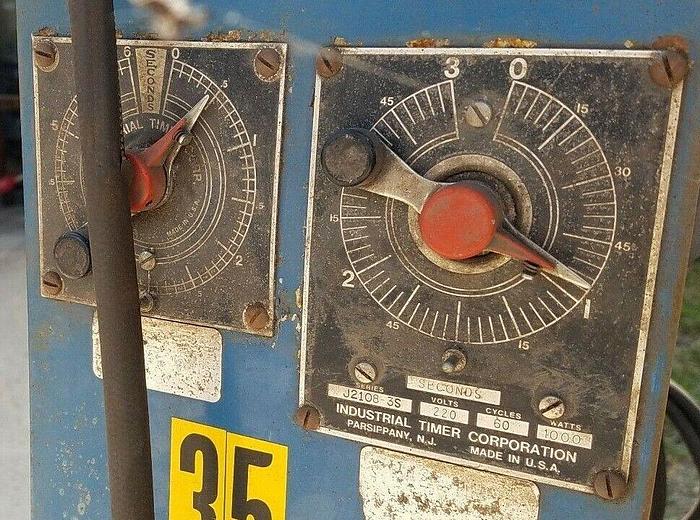 Used 10KVA Miller PortableSpot Welder on Stand w/cooler Model #: MPS-10-AFT 460V