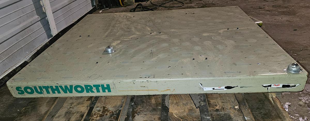Used 2000# Southworth LS2-36 Scissor Lift Table 42" x 48" Platform 110V, 1 ph 
