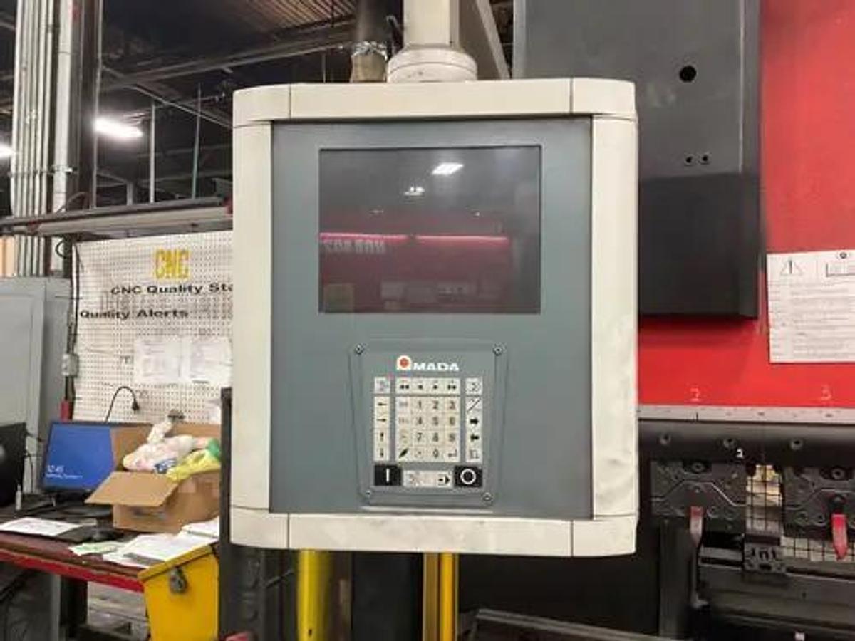 Used 88 Ton x 8' Amada HFT 80-25 S Hydraulic 4 Axis CNC Press Brake 