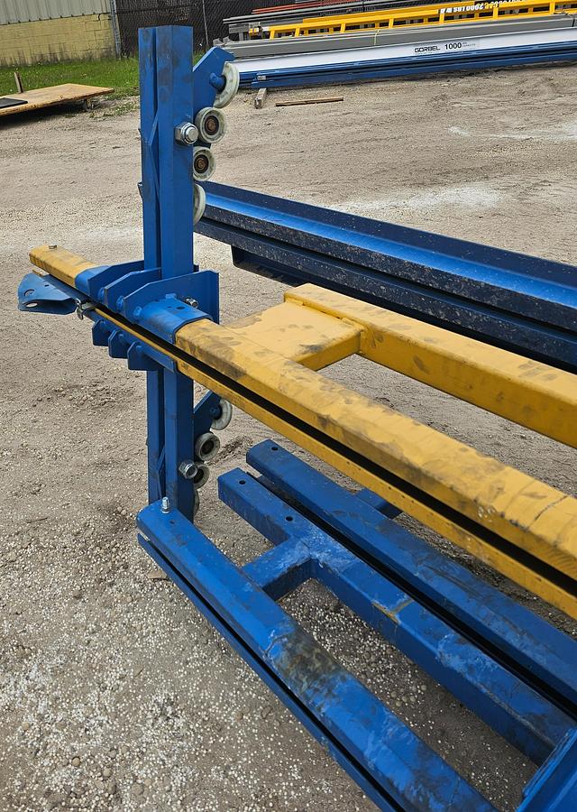 Used 1000 lb (1/2 Ton) Gorbel 27' Span x 43' Runway Freestanding Bridge Crane System & Hoist