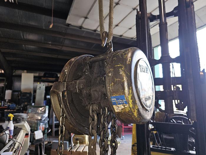 Used Yale 1 Ton Capacity Model #B-B Spur Gear Block Hoist