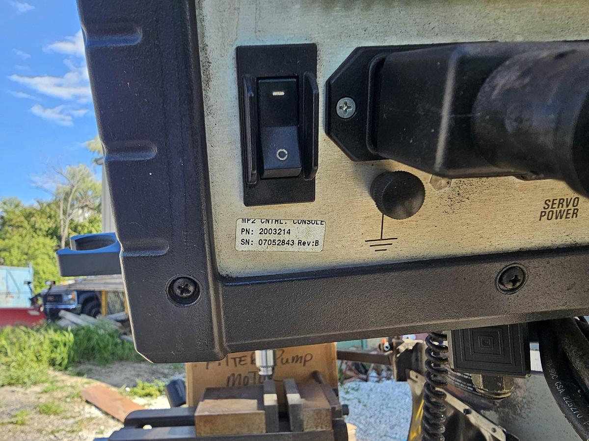 Used 3 Hp Sharp LMV-50/DVS CNC Vertical Knee Mill Acu-Rite CNC Control Collets & Vise