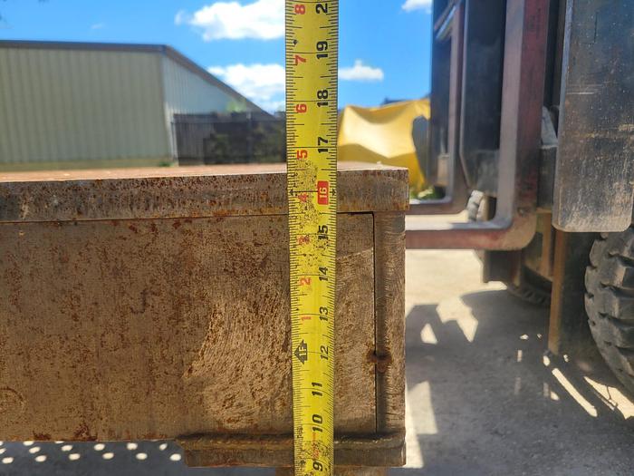 Used 54.5” x 117.5” Acorn Style Steel Welding Platen Table 1 1/8” Diameter Holes w/Taper